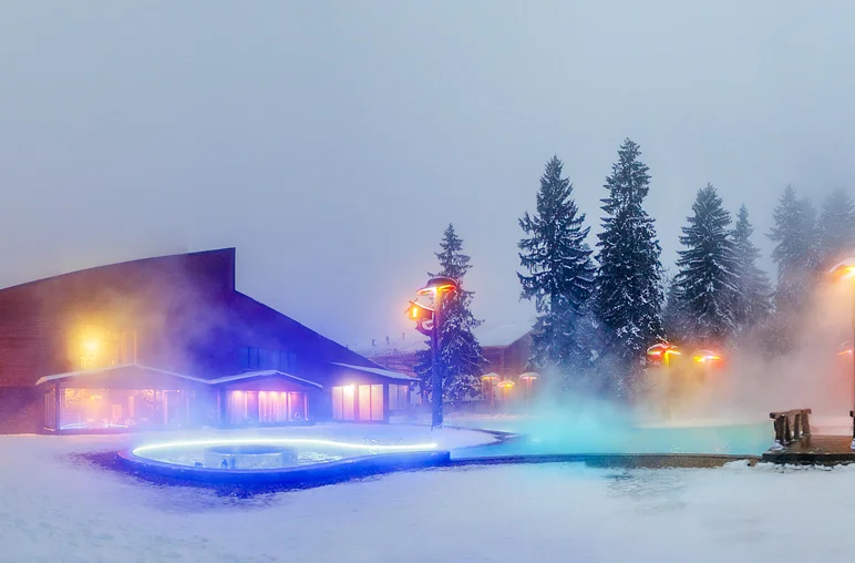Бассейн зимой парк-отель Солнечный Подмосковье